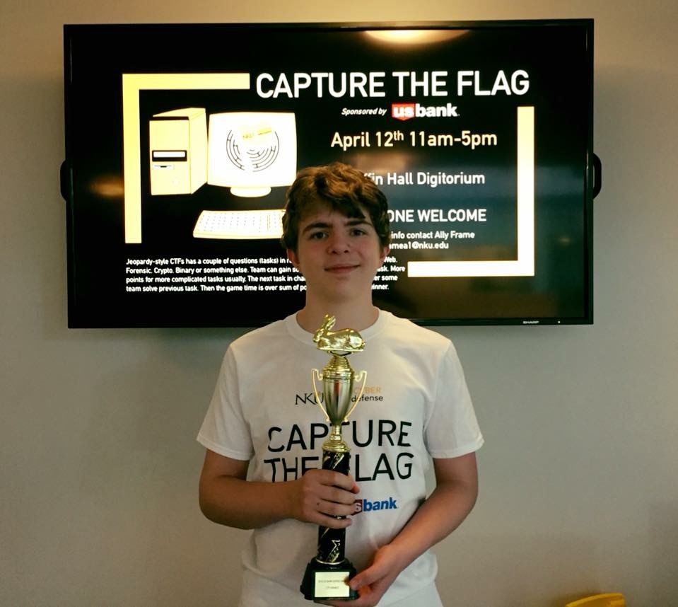 Lee Garber-Ford at the Capture the Flag competition